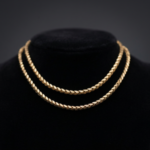 Collar Unisex de Oro de 18K, Estilo Brillante, Accesorio de Lujo, Duradero, Elegante para Uso Diario, Cadena con Acabado Encantador - Product Image 3