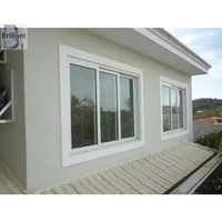 Perfiles de UPVC modernos coextruidos ASA Película de melamina Pantalla de fibra de vidrio plástica de PVC de estilo Horizontal reforzado con acero resistente a los rayos UV