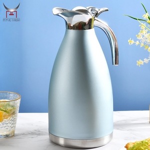 304 <span class=keywords><strong>Pichet</strong></span> à eau isolé sous vide Pot isolé en acier inoxydable de table thermique pour boisson au thé au lait de jus de café - Product Image 2