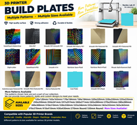 Pelat Cetak Printer 3D Dua Sisi, Pelat Pendingin 264x276mm untuk Anycubic Kobra S1/Kobra X/Kobra 4 Grosir Kustom