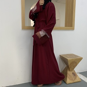 Nueva Llegada, Diseño <span class=keywords><strong>de</strong></span> Moda, Abaya Musulmana Turca <span class=keywords><strong>de</strong></span> Alta Calidad con Bonito Bordado <span class=keywords><strong>de</strong></span> Cuentas - Product Image 2