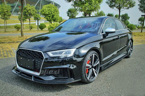 Splitter Anteriore in Fibra di Carbonio Stile SD di Alta Qualità per <span class=keywords><strong>Audi</strong></span> <span class=keywords><strong>8V</strong></span> RS3 LCI Sedan 2017-2020, Kit Carrozzeria con Labbro Anteriore in Fibra di Carbonio - Product Image 3
