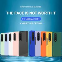Funda Protectora Plegable para Teléfono Móvil con Marco para Cámara, Personalizable con Logotipo, en Color, para Z Fold 4/ZFold 4/Z Fold 3/2, Estilo Ins