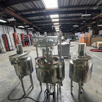 Machine automatique de fabrication d'onguents, mélangeur en acier inoxydable pour gel, baume, lotion, crème, production cosmétique