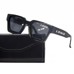 Occhiali da sole in acetato di alta qualità all'ingrosso produttore custodia con Logo del marchio personalizzato Uv400 occhiali da sole con sfumature di moda di Design polarizzato