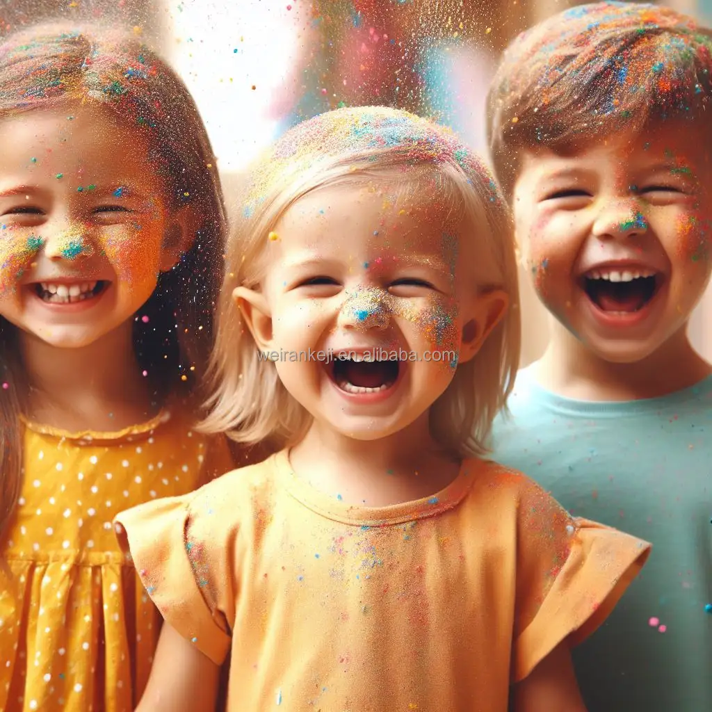 Kartu seni diy warna-warni mewarnai dengan pasir set multi bermain halus epoksi berwarna pasir lukisan untuk anak-anak