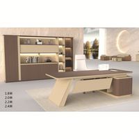 Ensemble bureau et chaise de direction moderne et simple pour ordinateur