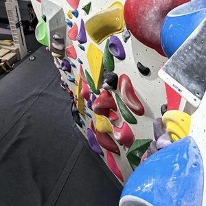 Parco Trampolini con Sistema di Sicurezza Automatico, Parete Artificiale per Arrampicata, Tappetino Imbottito Impermeabile e Leggero per Interni ed Esterni - Product Image 4