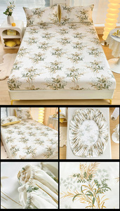 Wholesale Textile Bedding King Size Bed <strong>Sheets</strong> Set Custom Printed Recycle Microfiber Quick <strong>Dry</strong> Fitted Bed <strong>Sheet</strong> for Hotel - Product Image 6