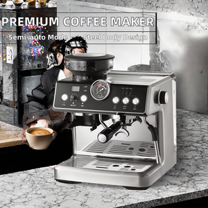Machine à café semi-automatique multifonction à double chaudière en acier inoxydable de qualité supérieure, avec réduction du bruit – Le meilleur café - Product Image 2