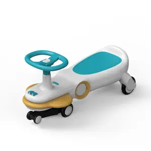 2023 Bayi Anak Anak Bergoyang Ayunan Mobil Memutar Mobil dengan Cahaya dan Musik OEM Grosir Baru Bergoyang Memutar Baterai Ride-On Mainan Bayi