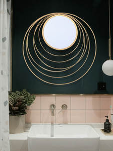 Nordic Soggiorno Pittura Oro Rotondo di Metallo Specchio a <span class=keywords><strong>Parete</strong></span> con Cerchi Decorato <span class=keywords><strong>Specchi</strong></span> Miroir Rond - Product Image 4