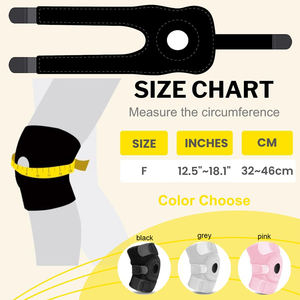 <b>Men</b> Women Patella Knee Support Brace <b>for</b> Gym Workout Sports Pain Relief Compression Sleeve Wrap Adjustable Patella Knee Support - Product Image 4