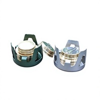 Réchaud à alcool portable monobloc avec déflecteur de vent pour camping, pique-nique, cuisson et préparation du thé