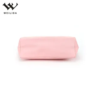 Bolsa de ombro personalizada pu durável, bolsa de ombro bonita rosa para crianças