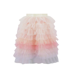 <span class=keywords><strong>Jupe</strong></span> <span class=keywords><strong>tutu</strong></span> <span class=keywords><strong>bouffante</strong></span> en mousseline arc-en-ciel pour filles anniversaire princesse danse décontractée volants taille décorée pour les enfants de 2 à 14 ans - Product Image 1