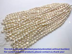 Perlas sueltas materia prima 11-12mm 4A hebras de perlas reales barrocas perla cultivada de agua dulce <span class=keywords><strong>natural</strong></span> - Product Image 3