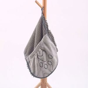 Serviette de bain pour chien à séchage rapide, absorbante et douce, avec poches pour les mains, légère, pour chat et autres animaux de compagnie, vente en gros - Product Image 4