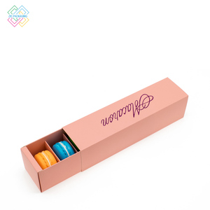 Giá bán buôn dùng một lần Macoron bánh bao bì Hộp ngăn kéo Cookie bao bì hộp giấy với biểu tượng tùy chỉnh - Product Image 4