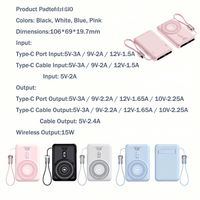 Power Bank Portabel Mini Tipis 10000mAh dengan Pengisi Daya Nirkabel, Stand & Magnet untuk iPhone 17