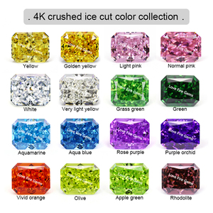 Chất lượng cao 5A + lớp Tanzanite màu bát giác cắt Cubic Zirconia 3*5mm-13*18mm 4k nghiền đá cắt tổng hợp lỏng đá quý - Product Image 4
