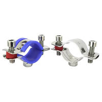 Collier de serrage en acier inoxydable 304 avec support à écrou soudé M8 pour suspension de tuyaux de plomberie et de drainage