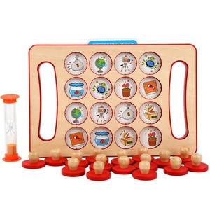 Juego de Memoria Matemática al por Mayor, Juguetes Educativos Portátiles de Madera Montessori para el Desarrollo Intelectual Temprano de Niños - Product Image 5
