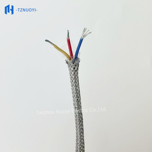 Câble de compensation PT100 en fil thermocouple, en acier inoxydable, blindé, isolé en PTFE, en cuivre étamé avec ligne de blindage - Product Image 3