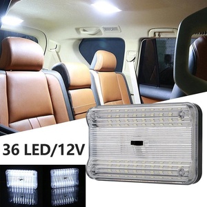 Luces de techo interiores de <span class=keywords><strong>coche</strong></span> 12V 36 <span class=keywords><strong>bombillas</strong></span> <span class=keywords><strong>LED</strong></span> techo de vehículo blanco lámpara de iluminación <span class=keywords><strong>LED</strong></span> luz de lectura de <span class=keywords><strong>coche</strong></span> con interruptor nuevo Dropshipping - Product Image 3