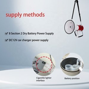 ER-55S xách tay 50W công suất cao loa loa được xây dựng trong còi báo động cầm tay còi báo động DC bên Màn hình hiển thị điều khiển bằng giọng nói - Product Image 5