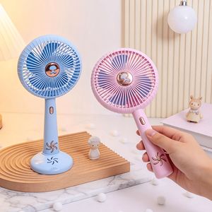 Portable Handheld <b>Fan</b> With <b>Stand</b> Rechargeable Usb Powered 5W DC Motor Three Speeds For Outdoor Use And Students - Product Image 5