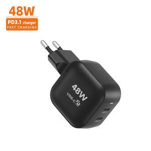 Vina 48W PD <span class=keywords><strong>Chargeur</strong></span> Smart USB C Charge rapide 2 ports <span class=keywords><strong>Chargeur</strong></span> pour <span class=keywords><strong>iPhone</strong></span> 16 Pro Max Compatible avec les prises UE et US - Product Image 1