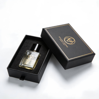 Boîte d'emballage rigide magnétique de luxe pour parfum, avec impression de logo, fermeture magnétique et insert en mousse EVA
