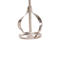 Pelle mélangeuse légère en acier à triple anneau et tige hexagonale pour peinture, plâtre et béton, usage intensif