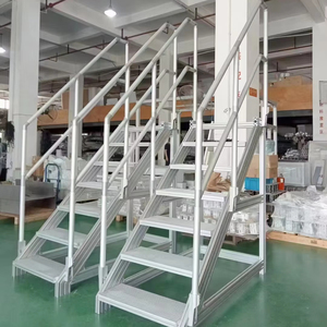 Plataforma de Trabajo Móvil Personalizada para Mantenimiento, Escalera de <span class=keywords><strong>Aluminio</strong></span> Serie 6000, Escalera de Trepada con Peldaños, para Doblado y Corte - Product Image 1