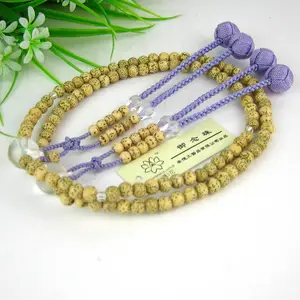 Mantra chants the beads of tangmi 108 beads of stars and moon Bodhi white crystal double Buddha heads intelligent counting