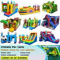Toboggan gonflable PVC Woqi personnalisable, arc-en-ciel coloré, double piste, installation facile pour les fêtes d'été des enfants, les événements en plein air et les jardins.