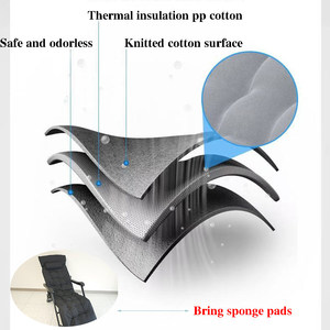 Ghế xếp ngoài trời hiện đại bằng sắt và vải, đồ nội thất bãi biển, dùng cho vườn, cắm trại, sân ngoài trời, có dây đeo, ghế tắm nắng - Product Image 4