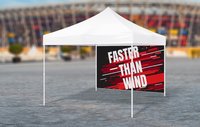 Maxcanopy 10x10 chapiteau d'exposition en acier non en aluminium pour l'extérieur Gazebos Auvent Pop up Tentes d'exposition imprimées sur mesure