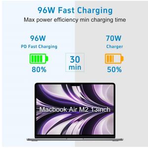 <span class=keywords><strong>Cargador</strong></span> Estándar ORG para Laptop <span class=keywords><strong>MacBook</strong></span> <span class=keywords><strong>Pro</strong></span> 16 14 <span class=keywords><strong>Pulgadas</strong></span>, Mac Book Air <span class=keywords><strong>15</strong></span> 13 <span class=keywords><strong>Pulgadas</strong></span> M1 M2 2026 2025 Tipo C, Adaptador de Corriente Rápida de 96W - Product Image 4