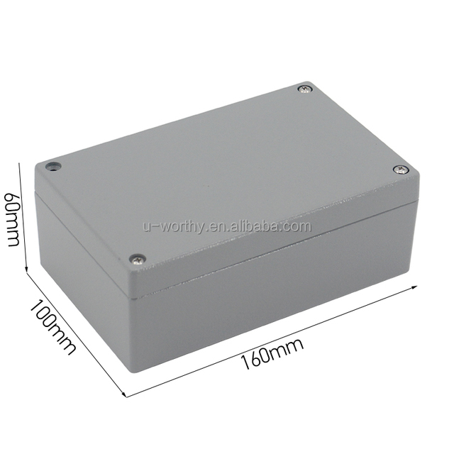 160x100x60 mm Heavy Duty Outdoor Aluminum Die Casting Projector Enclosure Explosion Proof Cable Junction Electronics Instruments
