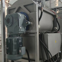 Mezcladora Industrial Horizontal al Vacío para Línea Automática de Hamburguesas, Capacidad Máxima 450kg, Mezcladora para Fábrica de Panadería