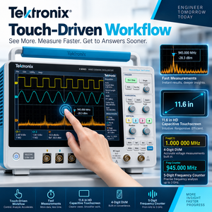 Osciloscopio de Dominio Mixto Tektronix MDO34E 3-BW-100 de 100MHz y 4 Canales, Analizador de 1GHz, 2.5GS/s, Pantalla Táctil - Product Image 3