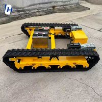 Mini châssis à chenilles personnalisé avec système de chenilles en caoutchouc Train hydraulique et capacité de télécommande complète