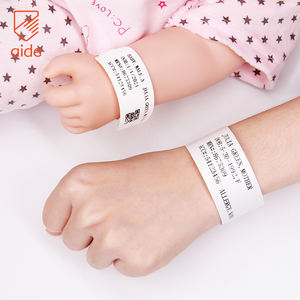 עוזרו חד פעמי להדפסה ישירה תרמית סינתטי wristbands בית חולים מבוגר תינוק המטופל id wristband - Product Image 2