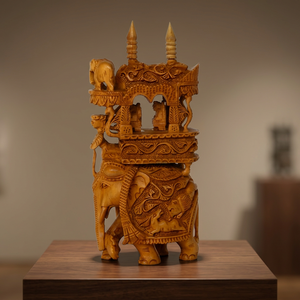 แกะสลักไม้-ช้าง/ไม้ขนาดเล็กสัตว์/มือแกะสลักไม้หัวสัตว์ - Product Image 2