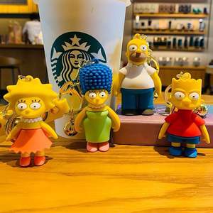 Llavero de Goma de los Simpsons, Anime de Dibujos Animados, Colgante de Muñeco Bonito, Adorno para Bolsa, Regalo para Parejas, Venta al por Mayor - Product Image 4