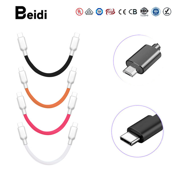 BEIDI USB TYPE-C Silicone Cable Wire Harness 5mm Power Bank Charging & Data Transfer for Electronics Devices