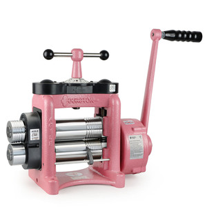 Laminoir à bijoux et fils Durston Agile Elite C140 Édition Rose Limitée 140mm 5:1 avec engrenage pour la formage de feuilles et de fils - Product Image 4