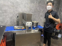 Dépôt automatique industriel de biscuits à puces de chocolat, Machine manuelle de fabrication de biscuits pour les petites entreprises